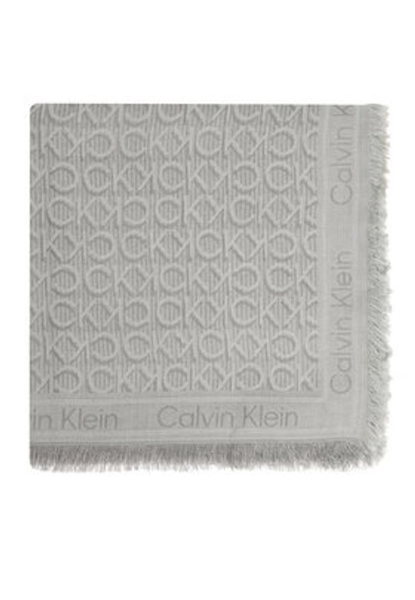 Calvin Klein Chusta K60K608779 Szary. Kolor: szary. Materiał: wiskoza
