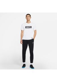 Spodnie Dresowe Męskie Nike DRI-FIT Academy. Kolor: biały, wielokolorowy, czarny. Materiał: dresówka. Technologia: Dri-Fit (Nike)