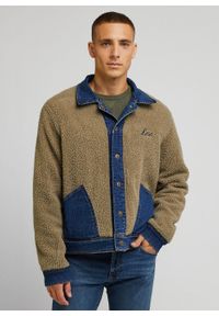 Lee - LEE REVERSABLE RIDER JACKET MĘSKA KURTKA JEANSOWA DŻINSOWA NA GUZIKI MID DARK L89HPME46. Materiał: jeans #7