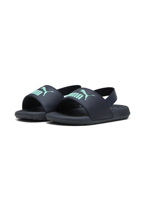 Puma - Niemowlęce klapki Cool Cat 2.0 Backstrap PUMA New Navy Aquatic Blue Green. Kolor: wielokolorowy, niebieski, zielony