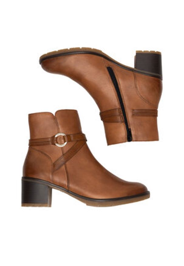 Remonte Botki D2A73-24 Brązowy. Kolor: brązowy. Materiał: skóra