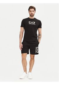 EA7 Emporio Armani T-Shirt 7M000224 AF10375 MC156 Czarny Regular Fit. Kolor: czarny. Materiał: bawełna #4