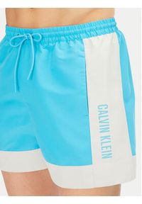 Calvin Klein Swimwear Szorty kąpielowe KM0KM01095 Niebieski Regular Fit. Kolor: niebieski. Materiał: syntetyk #2
