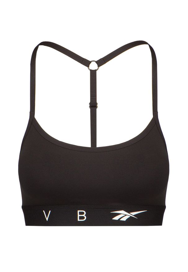 Reebok X Victoria Beckham - Top REEBOK X VICTORIA BECKHAM T-BACK SPORTS BRA. Materiał: elastan, materiał. Długość rękawa: na ramiączkach. Styl: sportowy