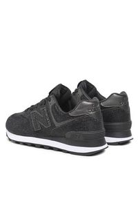 New Balance Sneakersy WL574KB2 Czarny. Kolor: czarny. Materiał: zamsz, skóra. Model: New Balance 574 #5