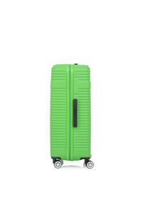 Ochnik - Komplet walizek na kółkach 19''/24''/28''. Kolor: zielony. Materiał: materiał, poliester, guma, kauczuk #6