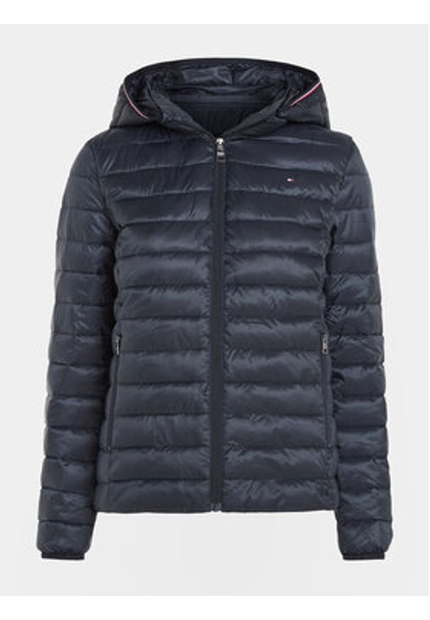 TOMMY HILFIGER - Tommy Hilfiger Kurtka przejściowa WW0WW38927 Granatowy Regular Fit. Kolor: niebieski. Materiał: syntetyk