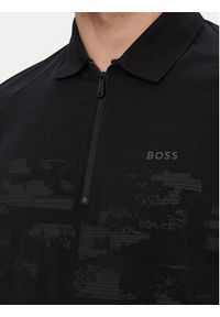 BOSS Polo Pl Globe Pattern 50559010 Czarny Regular Fit. Typ kołnierza: polo. Kolor: czarny. Materiał: bawełna #3