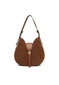 BOSS Torebka Boss Beyond Hobo S 50557954 Brązowy. Kolor: brązowy. Materiał: skórzane, zamszowe #1