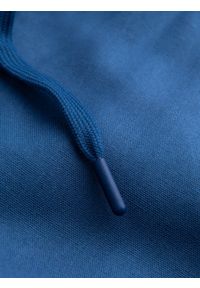 Ombre Clothing - Męskie spodnie podwijane chino z dodatkiem lnu – niebieski denim V5 - Rozmiar: S. Okazja: na co dzień. Kolor: niebieski. Materiał: len, denim. Sezon: lato. Styl: casual #10