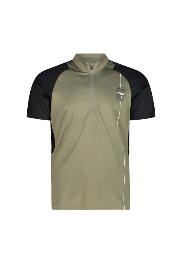 Koszulka męska turystyczna CMP 35N6847. Kolor: zielony. Sport: kolarstwo