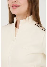 Guess - GUESS Beżowa damska bluza Britney Full Zip, Rozmiar S. Kolor: beżowy #2