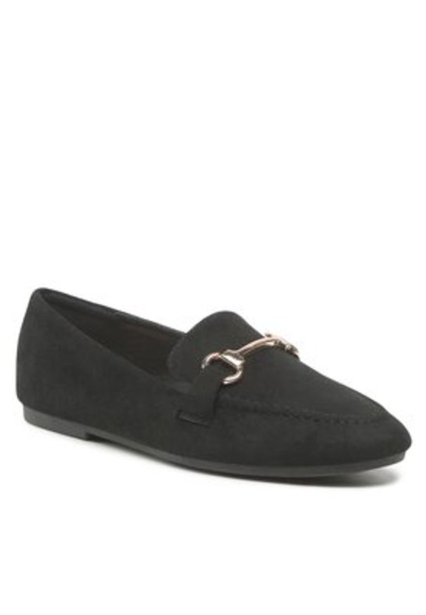 Jenny Fairy Loafersy WS2305-01 Czarny. Kolor: czarny. Materiał: materiał