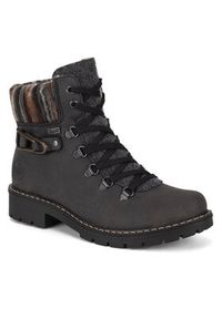 Rieker Trzewiki Y9131-45 Szary. Kolor: szary. Materiał: materiał #6