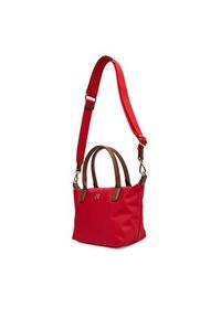 TOMMY HILFIGER - Tommy Hilfiger Torebka Popette Mini Tote AW0AW17709 Czerwony. Kolor: czerwony. Materiał: skórzane #5