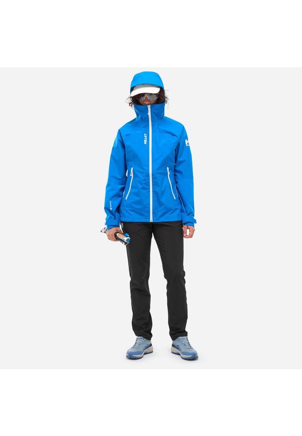 Kurtka trekkingowa damska Millet Seneca GoreTex 3L Jkt active fit wodoodporna. Kolor: niebieski. Materiał: gore-tex. Technologia: Gore-Tex. Sport: wspinaczka