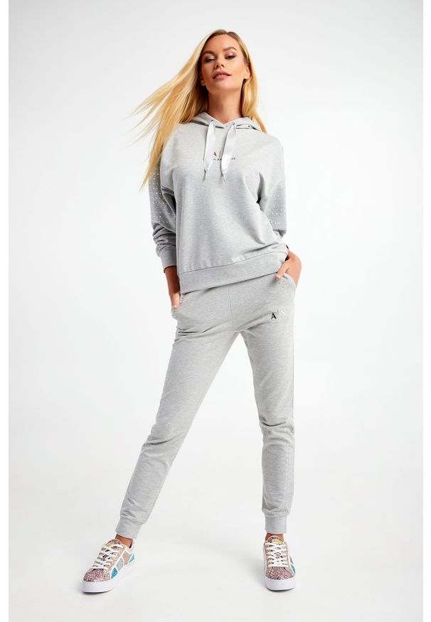 Armani Exchange - BLUZA ARMANI EXCHANGE. Typ kołnierza: kaptur. Materiał: tkanina