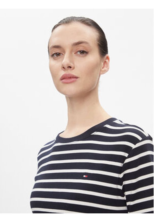 TOMMY HILFIGER - Tommy Hilfiger T-Shirt New Cody WW0WW40587 Niebieski Slim Fit. Kolor: niebieski. Materiał: bawełna