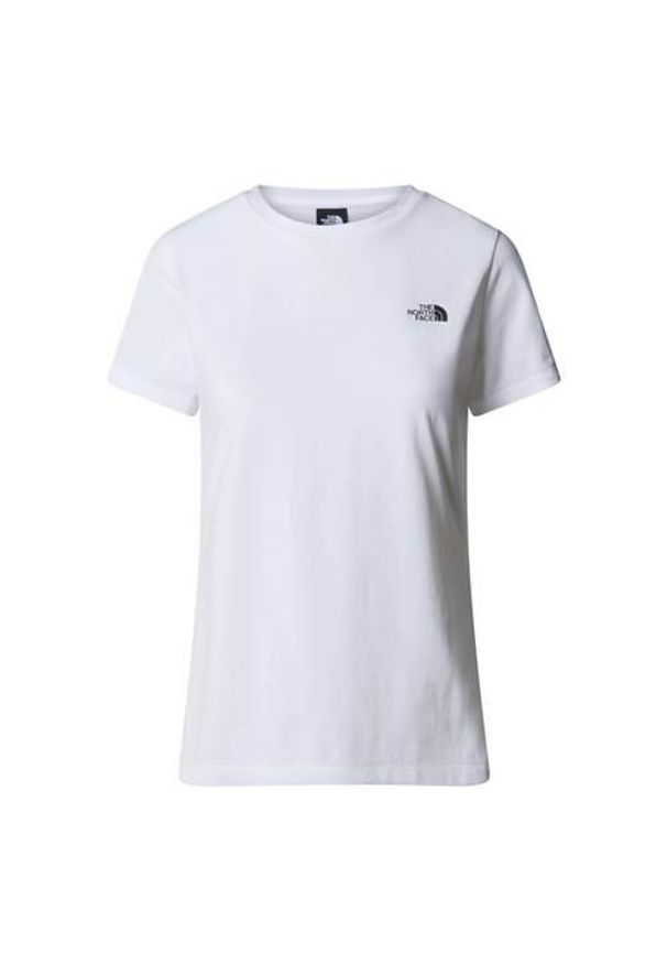 Koszulka sportowa damska The North Face Simple Dome Slim. Kolor: biały. Długość rękawa: krótki rękaw. Długość: krótkie