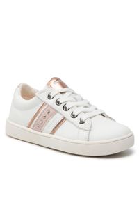 Sneakersy Geox - J Kathe G. F J16EUF 00085 C1Z8W M White/Lt Rose. Kolor: biały. Materiał: skóra. Wzór: aplikacja #1