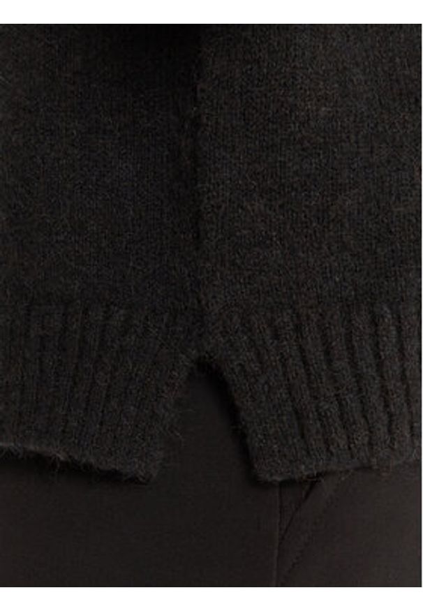 BOSS Sweter Febisan 50478315 Czarny Regular Fit. Kolor: czarny. Materiał: wełna