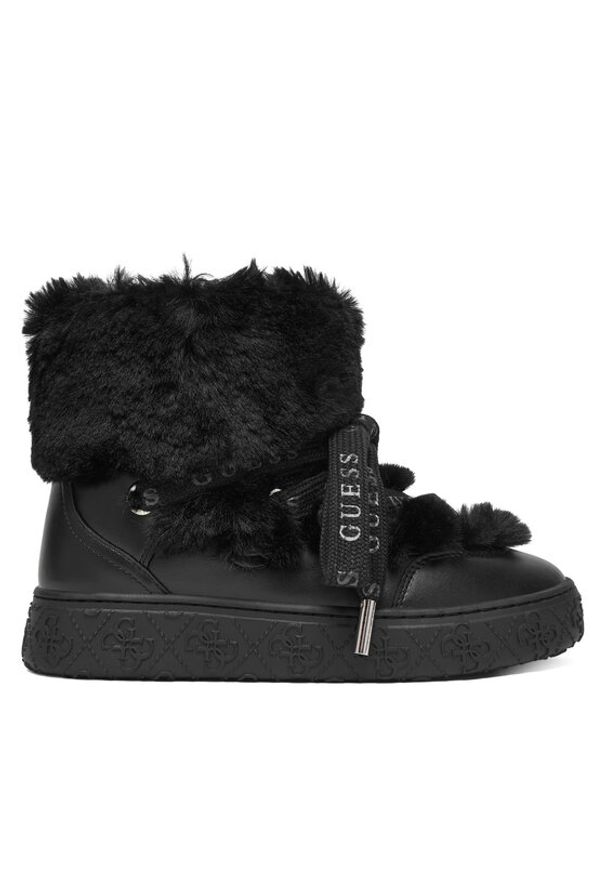 Guess Śniegowce FLFUEK FUR10 Czarny. Kolor: czarny. Materiał: materiał
