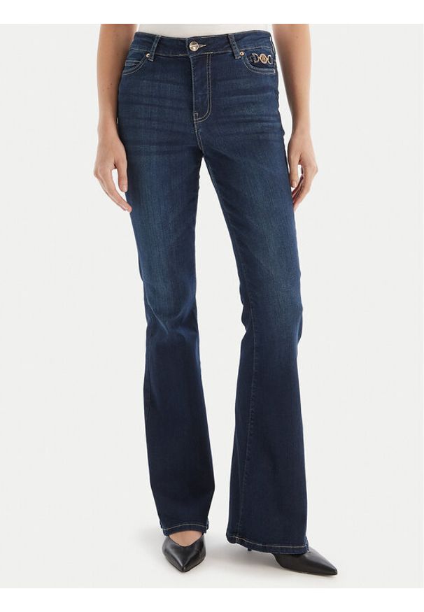 Fracomina Jeansy FP25WVA012D46093 Granatowy Bootcut Fit. Kolor: niebieski