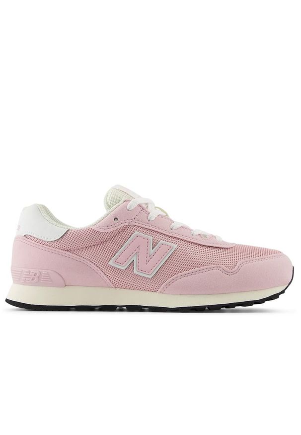 Buty młodzieżowe New Balance GC515LCP - różowe. Okazja: na co dzień. Kolor: różowy. Materiał: materiał, syntetyk, guma. Szerokość cholewki: normalna. Model: New Balance 574