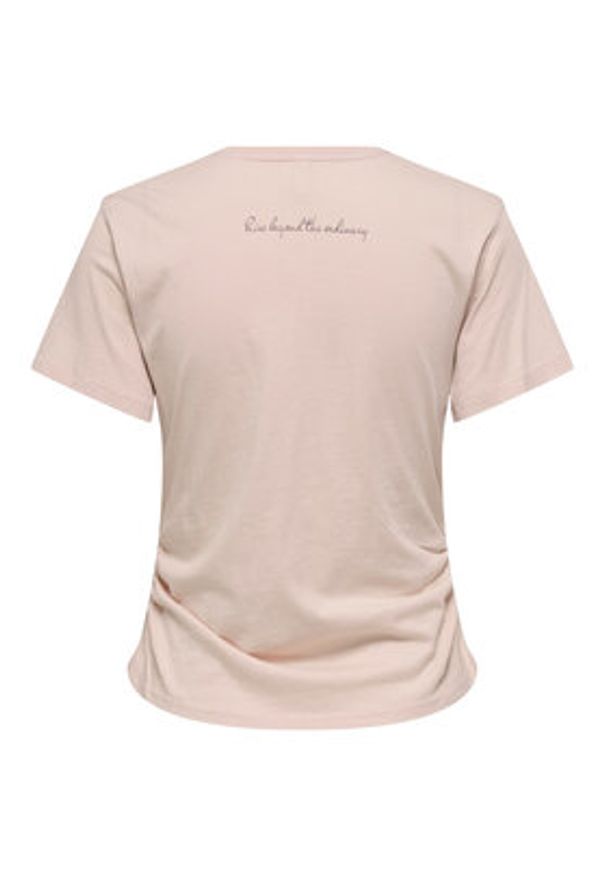 only - ONLY T-Shirt Lucy 15346760 Różowy Regular Fit. Kolor: różowy. Materiał: bawełna