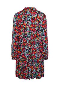 YAS Sukienka koszulowa 26030717 Kolorowy Regular Fit. Materiał: wiskoza. Wzór: kolorowy. Typ sukienki: koszulowe #5