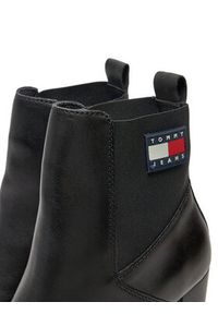 Tommy Jeans Botki Tjw New Ess High Heel Boot EN0EN02439 Czarny. Kolor: czarny. Materiał: skóra