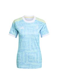 Adidas - Koszulka Juventus 25/26 Away. Kolor: niebieski. Długość: długie. Sezon: lato. Sport: piłka nożna