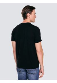 Big-Star - Koszulka męska z nadrukiem czarna Marr 906. Okazja: na co dzień. Kolor: czarny. Materiał: dzianina, bawełna, jeans. Wzór: nadruk. Styl: wizytowy, casual, klasyczny #2