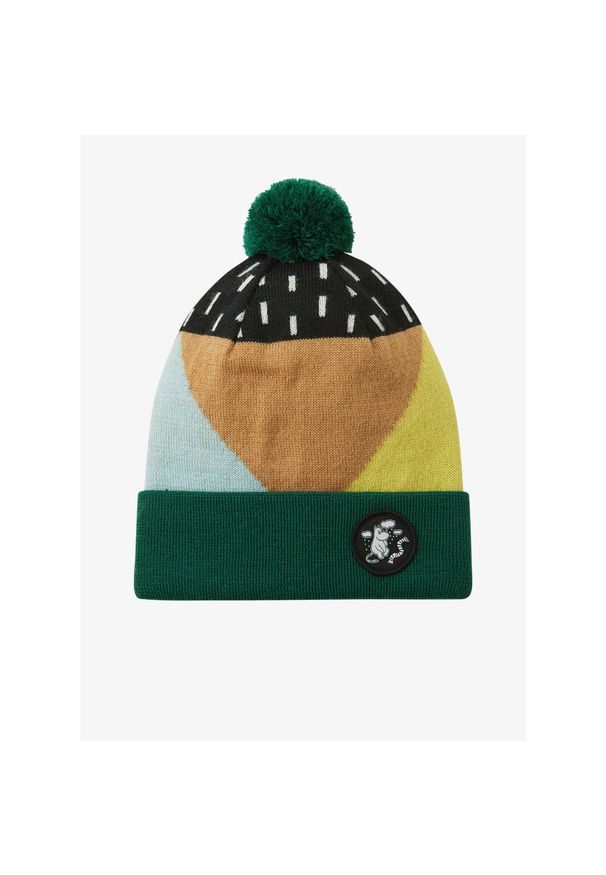 Czapka dziecięca Reima Moomin Flinga. Kolor: zielony. Wzór: kolorowy. Sezon: zima. Styl: sportowy