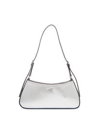 Calvin Klein Torebka Ck Metallic Small Shoulder Bag LV04F3304G Srebrny. Kolor: srebrny. Materiał: skórzane #1
