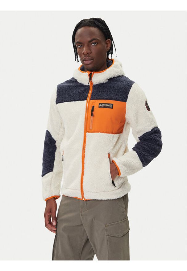 Napapijri Polar Yupik NP0A4GNS Beżowy Regular Fit. Kolor: beżowy. Materiał: syntetyk