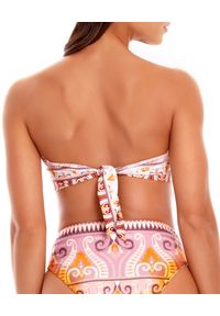 AGUA BENDITA - Top od bikini Leva Lucille. Kolor: beżowy. Materiał: materiał. Wzór: aplikacja #2