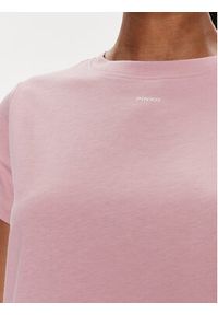 Pinko T-Shirt 100373 A1N8 Różowy Regular Fit. Kolor: różowy. Materiał: bawełna