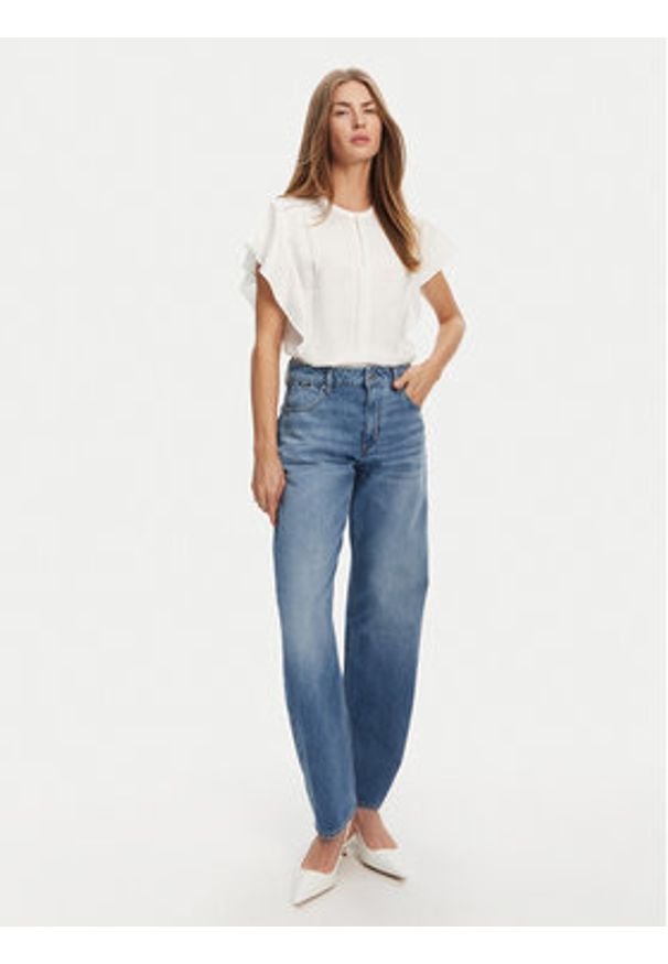 BOSS Jeansy Daelya 50538602 Niebieski Relaxed Fit. Kolor: niebieski