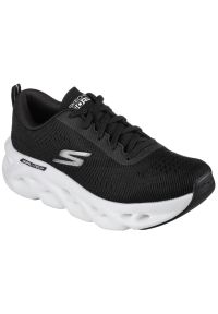 skechers - Buty Skechers Go Run Swirl Tech W 128791-BKW czarne. Kolor: czarny. Materiał: syntetyk, guma. Szerokość cholewki: normalna. Sport: bieganie #3