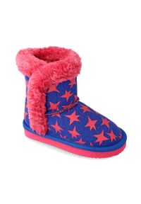 Agatha Ruiz de la Prada śniegowce dziecięce kolor niebieski. Nosek buta: okrągły. Kolor: niebieski. Materiał: polar, guma #4