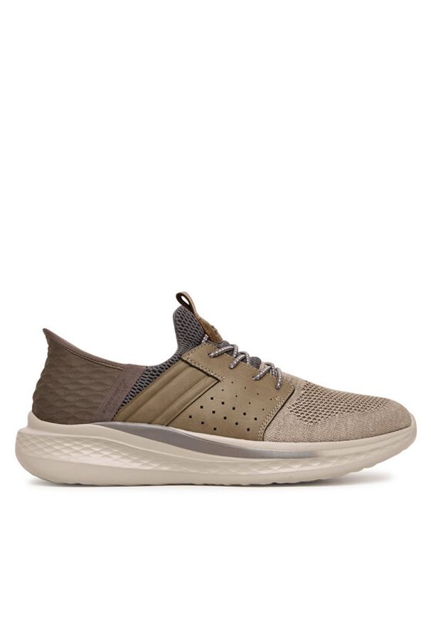 skechers - Skechers Sneakersy 210811/TPE Brązowy. Kolor: brązowy. Materiał: materiał