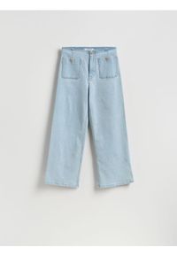 Reserved - Spodnie culotte - niebieski. Kolor: niebieski #1