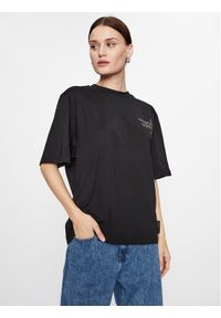 Hugo T-Shirt Dalonia 50502310 Czarny Relaxed Fit. Kolor: czarny. Materiał: bawełna