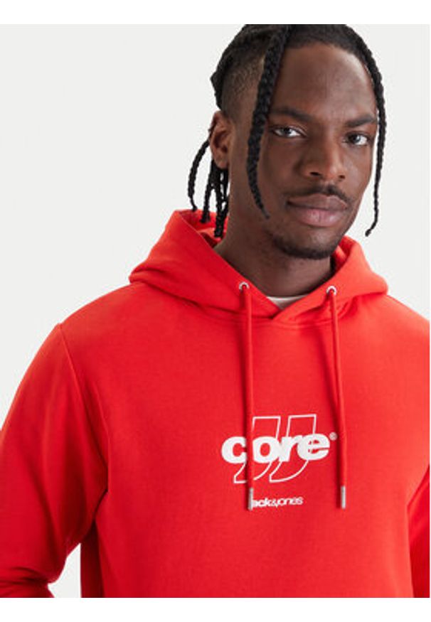 Jack & Jones Bluza Club 12290001 Czerwony Relaxed Fit. Kolor: czerwony. Materiał: bawełna