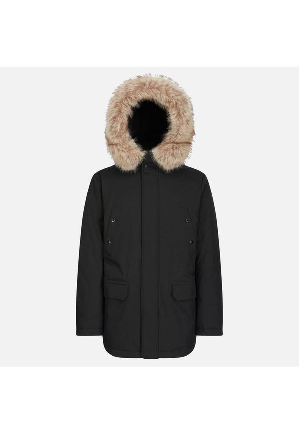 Geox - Kurtka GEOX M NORWOLK Czarny. Kolor: czarny. Materiał: tkanina
