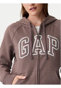 GAP - Gap Bluza 463503-49 Brązowy Regular Fit. Kolor: brązowy. Materiał: bawełna