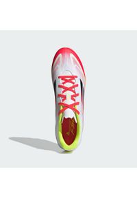 Adidas - Buty F50 Club FG/MG. Kolor: czarny, biały, wielokolorowy, żółty. Sport: piłka nożna
