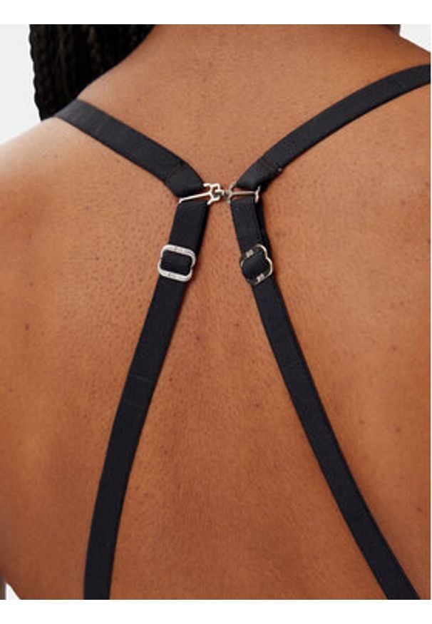 Hunkemöller Biustonosz z fiszbiną Smooth 206736 Czarny. Kolor: czarny. Materiał: syntetyk