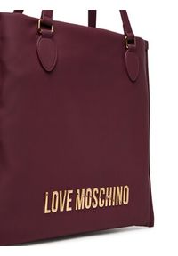 Love Moschino - LOVE MOSCHINO Torebka JC4020PP1NKD0552 Bordowy. Kolor: czerwony. Materiał: skórzane